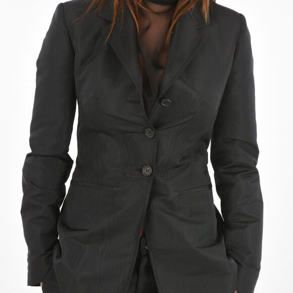 RAW G Star 3 Button Charcoal Black Blazer - Picture 1 of 7